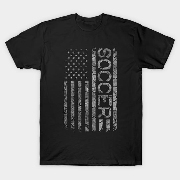 American Flag Soccer Player Coach And Team For Men Women T-Shirt by issambak